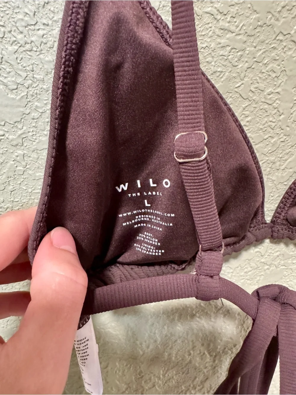 Wilo the Label Chocolate Bikini NWT L